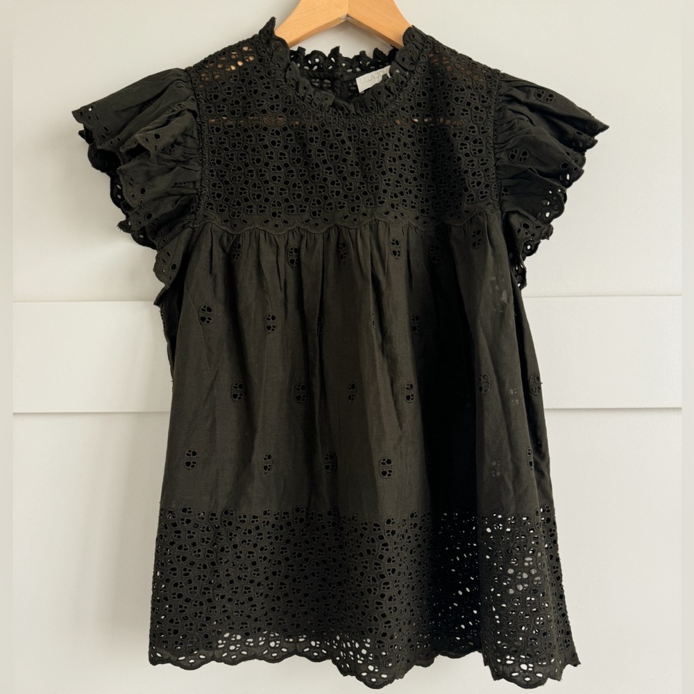Ulla Johnson Kassi Top Olive Green - 8
